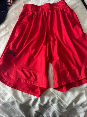 Under Armour Bright Red Performance Shorts